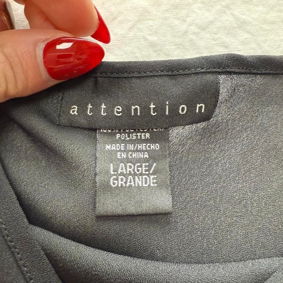 Y2k Attention Black Sheer Tank Top Sz L Whimsigoth Fairy - Picture 3 of 5